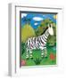 Zara the Zebra-Sophie Harding-Framed Art Print