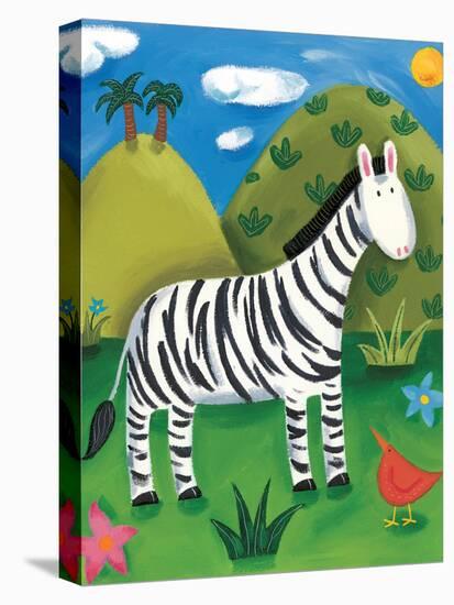 Zara the Zebra-Sophie Harding-Stretched Canvas