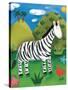 Zara the Zebra-Sophie Harding-Stretched Canvas