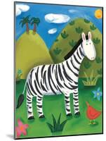 Zara the Zebra-Sophie Harding-Mounted Premium Giclee Print