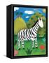 Zara the Zebra-Sophie Harding-Framed Stretched Canvas