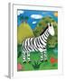 Zara the Zebra-Sophie Harding-Framed Art Print