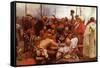 Zaraporoski Cossacks Send the Turkish Sultan Mahmoud Iv a Letter-Ilya Repin-Framed Stretched Canvas