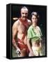 Zardoz by JohnBoorman with Sean Connery and Charlotte Rampling, 1974 (photo)-null-Framed Stretched Canvas