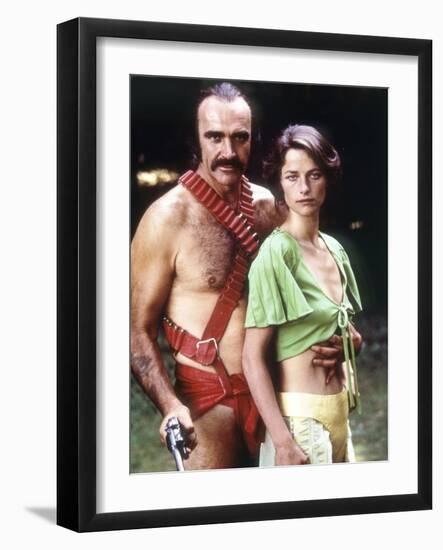 Zardoz by JohnBoorman with Sean Connery and Charlotte Rampling, 1974 (photo)-null-Framed Photo