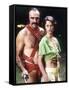 Zardoz by JohnBoorman with Sean Connery and Charlotte Rampling, 1974 (photo)-null-Framed Stretched Canvas