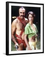 Zardoz by JohnBoorman with Sean Connery and Charlotte Rampling, 1974 (photo)-null-Framed Photo