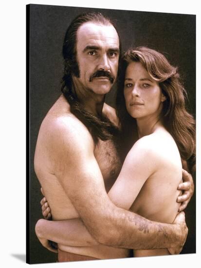 Zardoz by JohnBoorman with Sean Connery and Charlotte Rampling, 1974 (photo)-null-Stretched Canvas