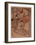 Zashiki No Yujo to Kamuro-Kitao Shigemasa-Framed Giclee Print