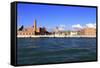 Zattere Canal on the Way to the Seaport.-Stefano Amantini-Framed Stretched Canvas