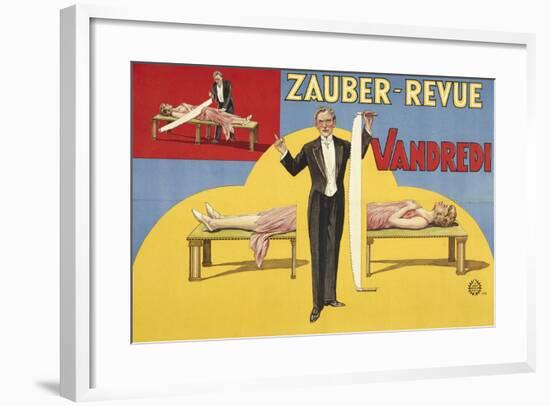 Zauber-Revue - Vandredi. Germany, 1923 (Adolph Friedländer, Hamburg)-Atelier Adolph Friedländer-Framed Giclee Print