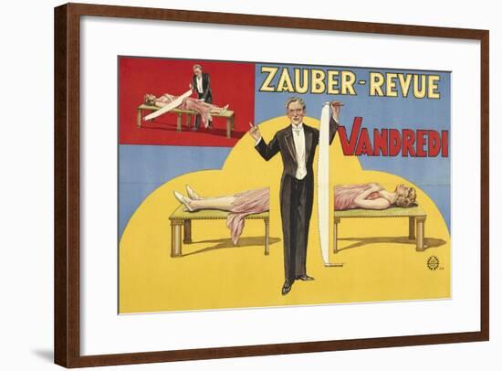 Zauber-Revue - Vandredi. Germany, 1923 (Adolph Friedländer, Hamburg)-Atelier Adolph Friedländer-Framed Giclee Print