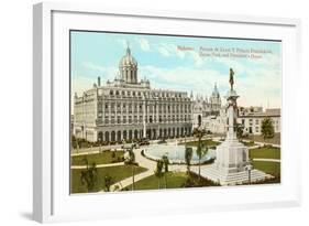 Zayas Park, President's House, Havana, Cuba-null-Framed Art Print