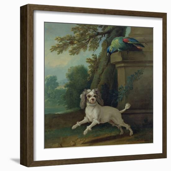 Zaza, the Dog, C.1730-Jean-Baptiste Oudry-Framed Giclee Print