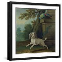 Zaza, the Dog, C.1730-Jean-Baptiste Oudry-Framed Giclee Print