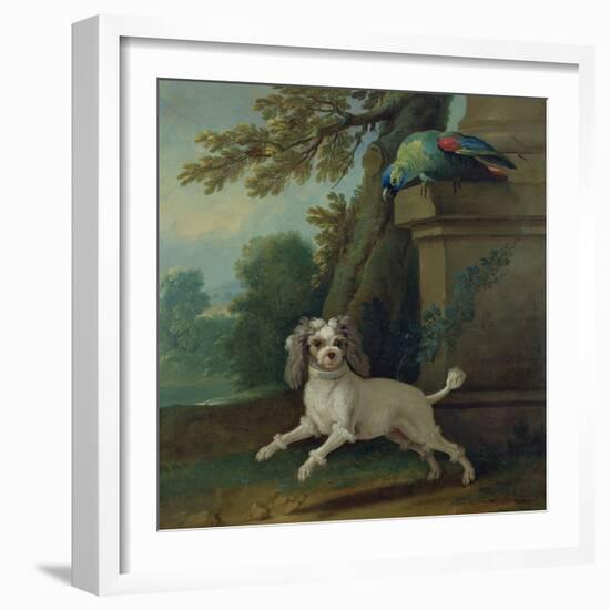 Zaza, the Dog, C.1730-Jean-Baptiste Oudry-Framed Giclee Print