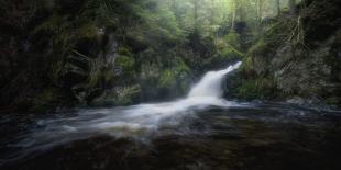 Hidden Waterfall in the Forest Unveils its Beauty-Zbyszek Nowak-Photographic Print