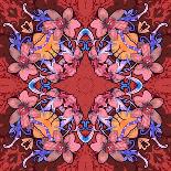 Flowers: Kaleidoscopic Pattern-Zdanchuk Svetlana-Framed Art Print