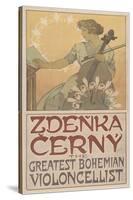 Zde?ka ?erný, the greatest Bohemian violoncellist, 1913-Alphonse Marie Mucha-Stretched Canvas