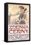 Zdenka Cerny, the Greatest Bohemian Violoncellist, 1913-Alphonse Mucha-Framed Stretched Canvas