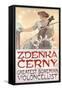 Zdenka Cerny, the Greatest Bohemian Violoncellist, 1913-Alphonse Mucha-Framed Stretched Canvas