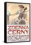 Zdenka Cerny, the Greatest Bohemian Violoncellist, 1913-Alphonse Mucha-Framed Stretched Canvas