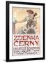 Zdenka Cerny, the Greatest Bohemian Violoncellist, 1913-Alphonse Mucha-Framed Premium Giclee Print