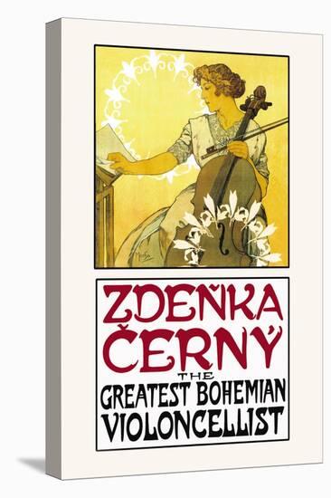 Zdenka Cerny: The Greatest Bohemian Violoncellist-Alphonse Mucha-Stretched Canvas