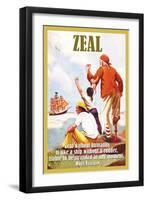 Zeal-null-Framed Art Print