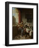 Zealand Landscape, 1842-Johan Thomas Lundbye-Framed Giclee Print