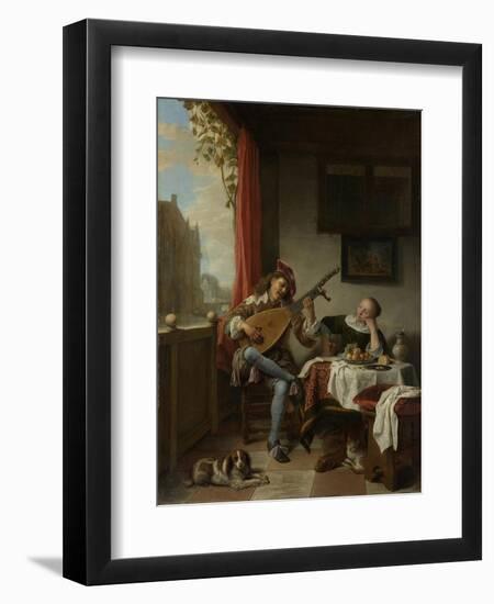 Zealand Landscape, 1842-Johan Thomas Lundbye-Framed Premium Giclee Print