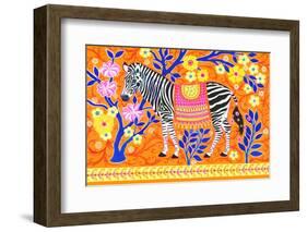 Zebedaios the Zebra-Isabelle Brent-Framed Photographic Print