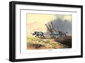 Zebra, 1860-null-Framed Giclee Print