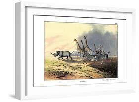 Zebra, 1860-null-Framed Giclee Print