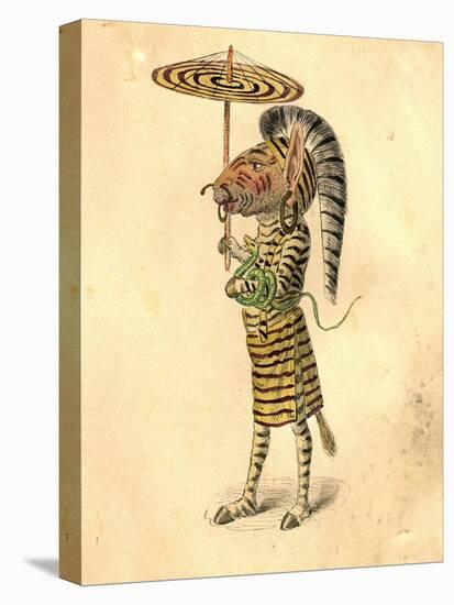 Zebra 1873 'Missing Links' Parade Costume Design-Charles Briton-Stretched Canvas