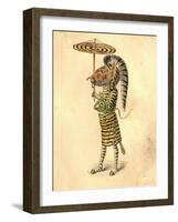 Zebra 1873 'Missing Links' Parade Costume Design-Charles Briton-Framed Giclee Print