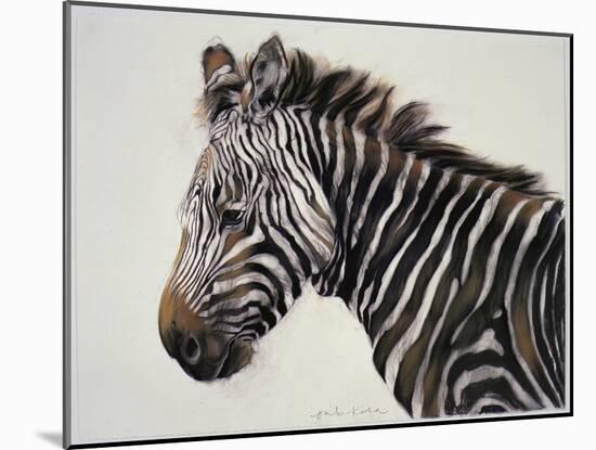 Zebra, 2002-Odile Kidd-Mounted Giclee Print