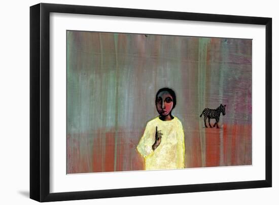 Zebra, 2005-Gigi Sudbury-Framed Giclee Print