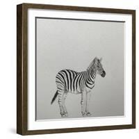 Zebra, 2018,-Ele Grafton-Framed Giclee Print