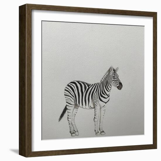 Zebra, 2018,-Ele Grafton-Framed Giclee Print