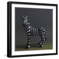 Zebra - After Stubbs, 2018,-Peter Jones-Framed Giclee Print