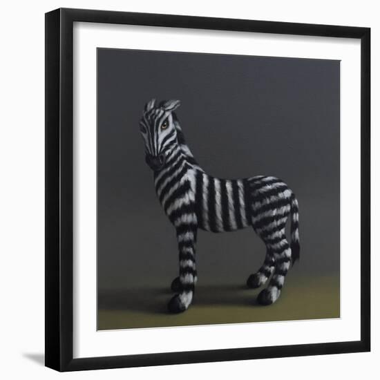 Zebra - After Stubbs, 2018,-Peter Jones-Framed Giclee Print