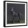 Zebra - After Stubbs, 2018,-Peter Jones-Framed Giclee Print