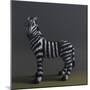 Zebra - After Stubbs, 2018,-Peter Jones-Mounted Giclee Print