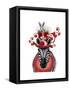 Zebra and Bunny Hat-Fab Funky-Framed Stretched Canvas