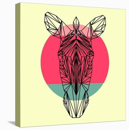 Zebra and Sunset-Lisa Kroll-Stretched Canvas