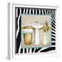 Zebra Bath II-Elizabeth Medley-Framed Art Print