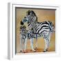 Zebra Bonding-Cherie Roe Dirksen-Framed Giclee Print