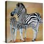 Zebra Bonding-Cherie Roe Dirksen-Stretched Canvas