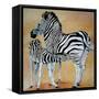 Zebra Bonding-Cherie Roe Dirksen-Framed Stretched Canvas